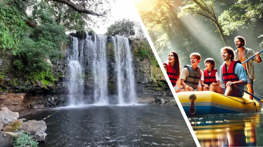 Llanos del Cortes Waterfall-Safari River Float