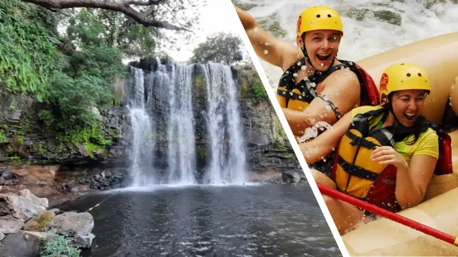 Tenorio River Rafting-Llanos del Cortes Waterfall