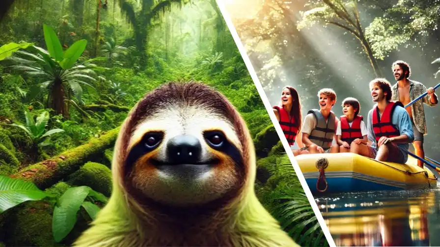 Tenorio River Safari Float-Sloth Tour