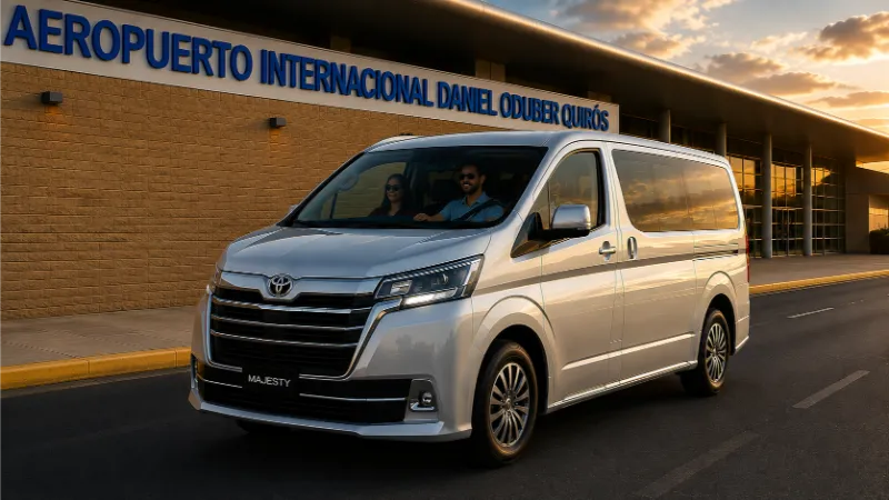 Private silver van for Liberia Airport Transfers with BestToursCR